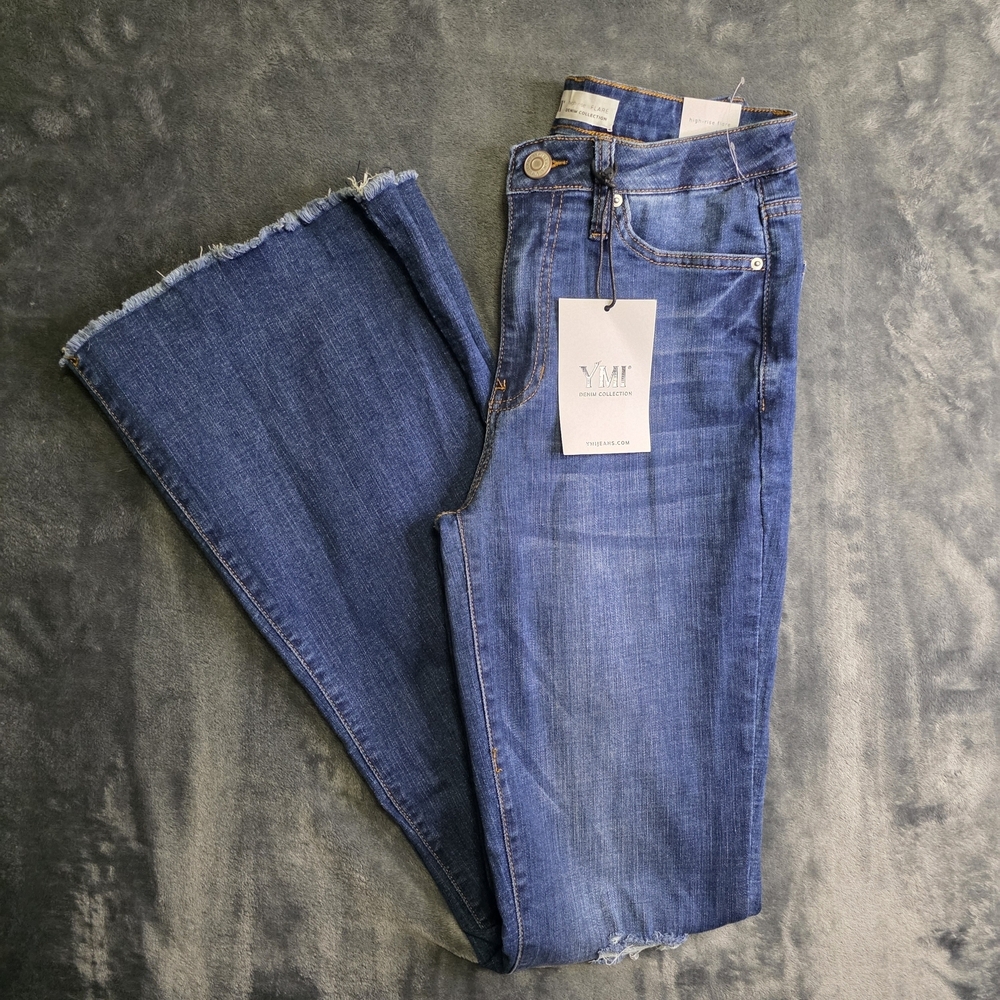 YMI High Ruse Flare Denim Jeans Sz 5/27